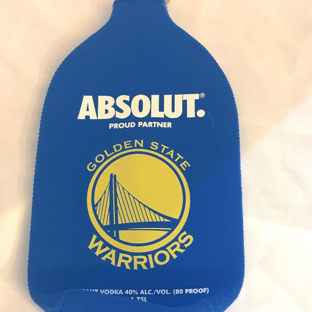 Absolut Vodka Golden State Warriors Bottle Wrap